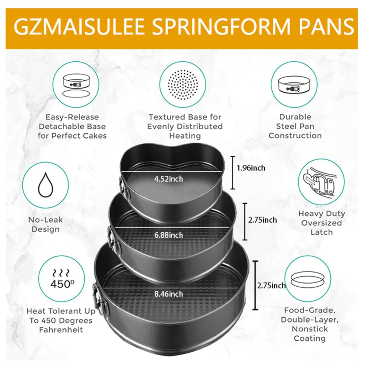 Miniatura 2 de Set 3 Moldes Pasteleria Desmontables